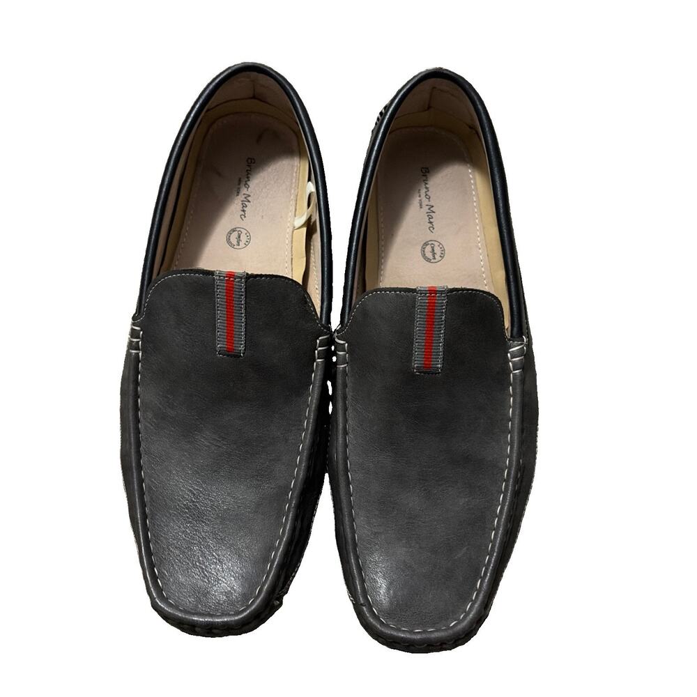 Men’s Bruno Marc Gray Loafers Sz 14
